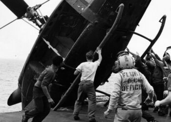 Why did the US marine threw $65 million worth of helicopters into the ocean?